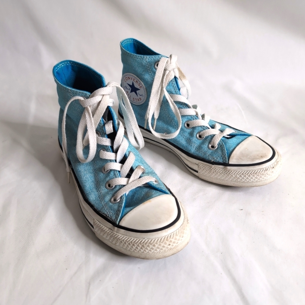 Vintage Converse Chuck Taylor All Star 70  High Top Blue Canvas Sneakers